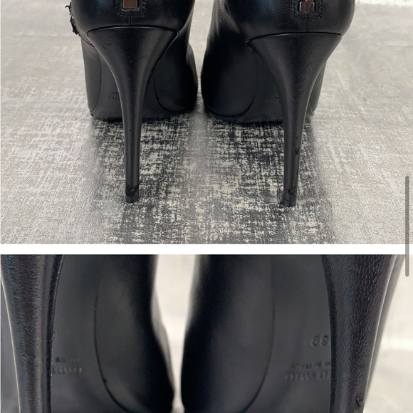 HP Shoe Party 🎉 MIU MIU BLACK LEATHER
HEELED BOOTIES SIZE 39 (orig $1450) - Picture 4 of 7